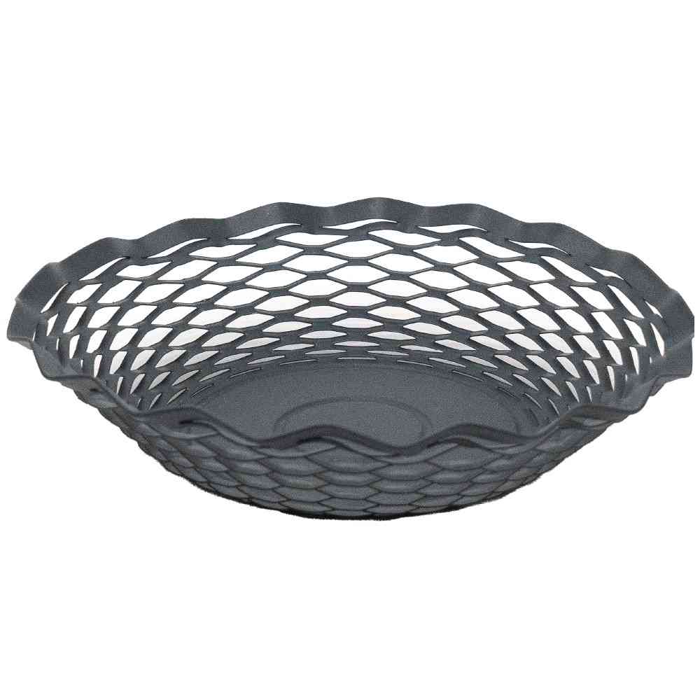 Tōei Roger Orfevre Stainless Steel Round Basket - Gray RO-012