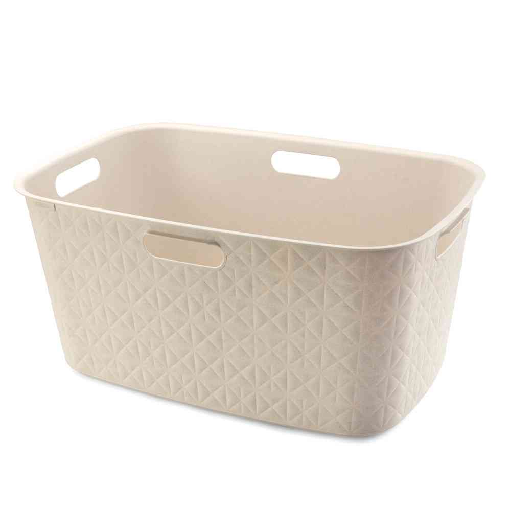 Fujie Softex Laundry Basket 45L Chalk White CV-122
