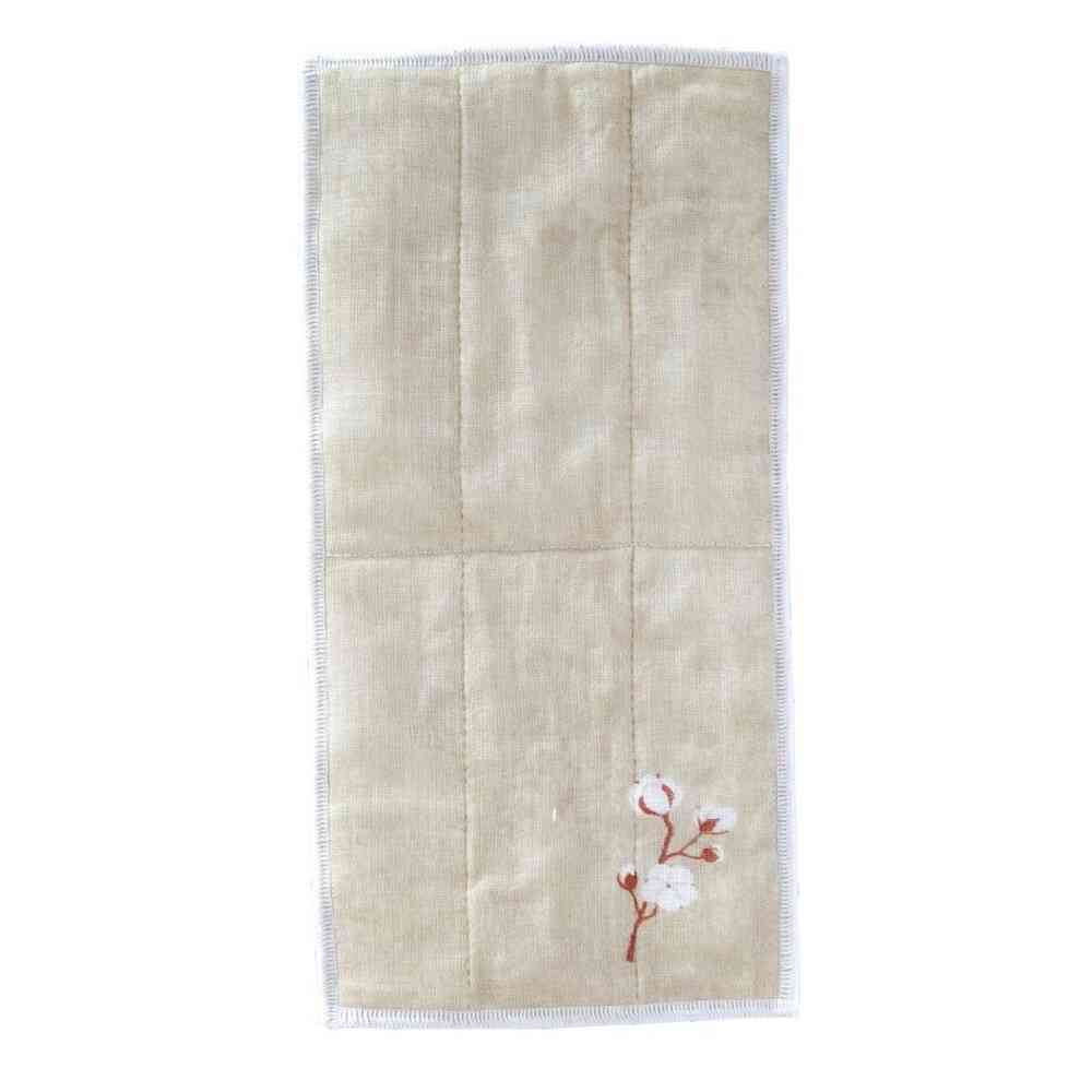 Tōei Half Size Kaya Woven Cloth Cotton Flower Beige HS-007