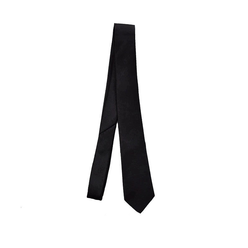 Plain Black Narrow Tie for Funerals