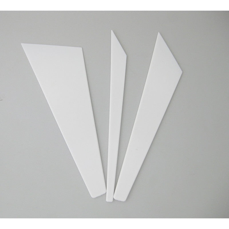 Plastic Putty Knife Triangular Set (3 Pieces)