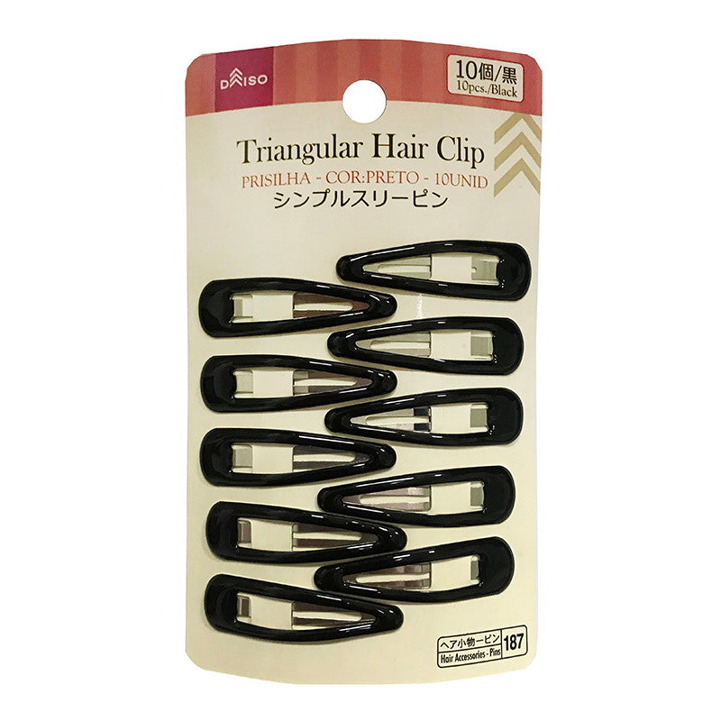 Simple Hair Pins (Black, 10 Pieces)