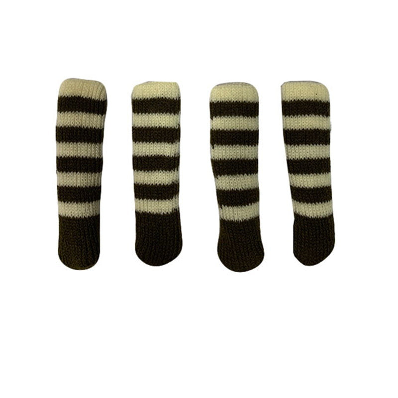 Chair Socks Slim Border Earth Color