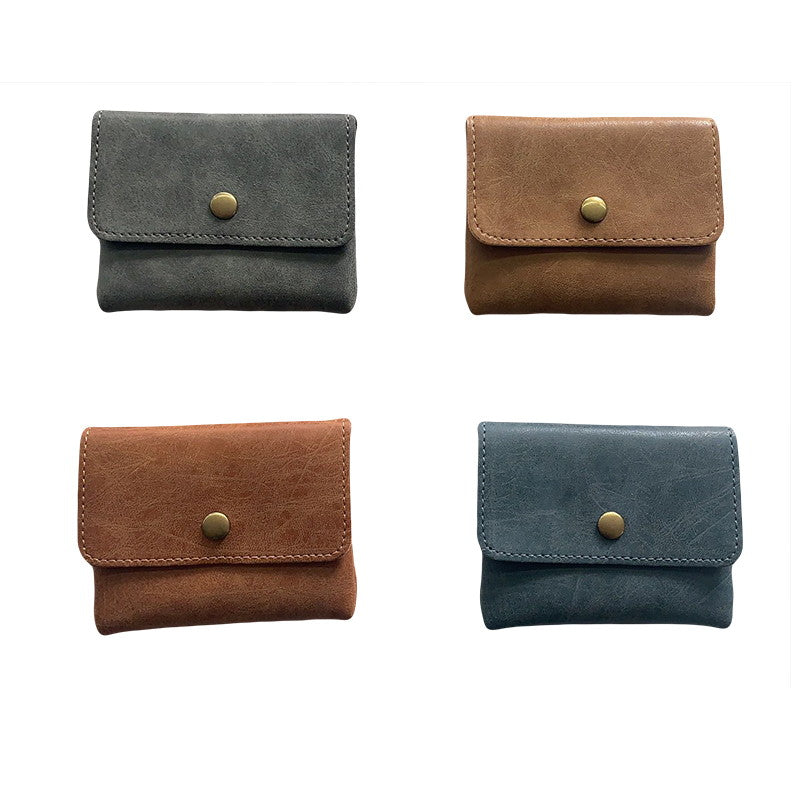 Leather-like Coin Purse Button Type A