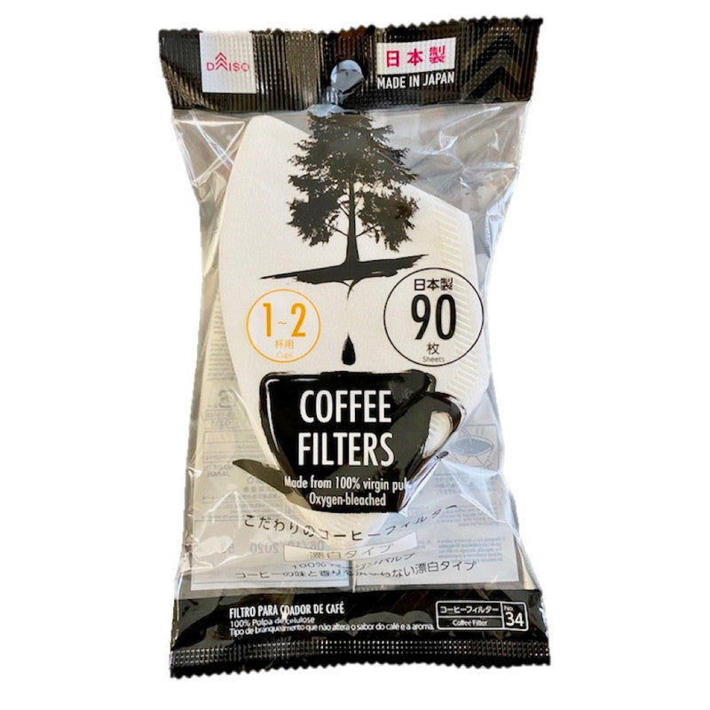 Coffee Filter (1-2 cups, Bleached, 90 sheets)