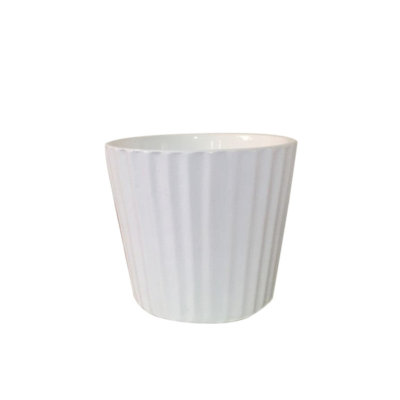 Terracotta Plant Pot (Striped)