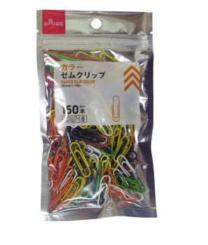 Colored Paper Clips (150 Pieces)