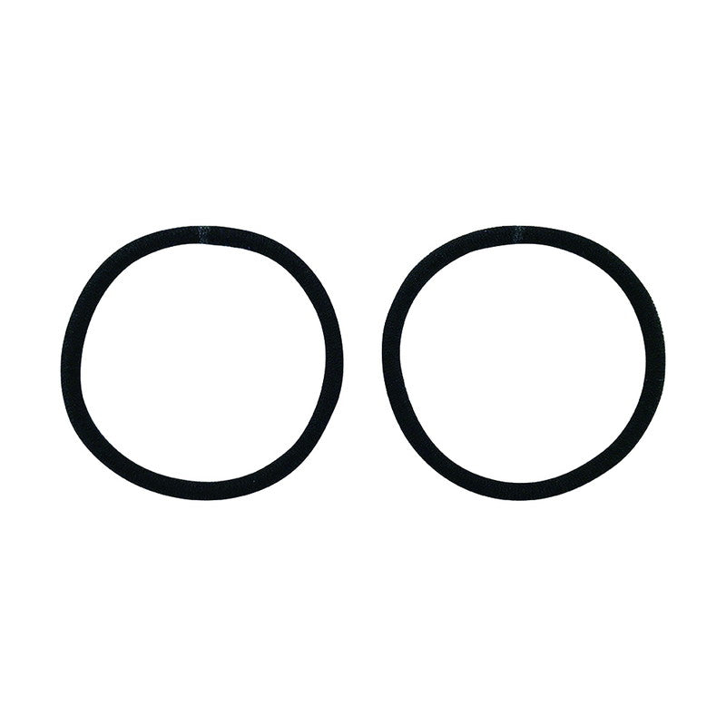 Thick Ring Rubber Bands (2 Pieces, Black)