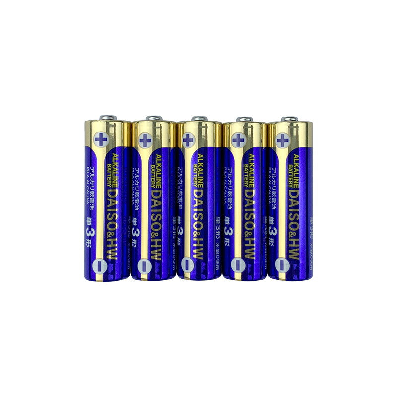 Daiso & HW Alkaline Battery Type AA (5 Pack)