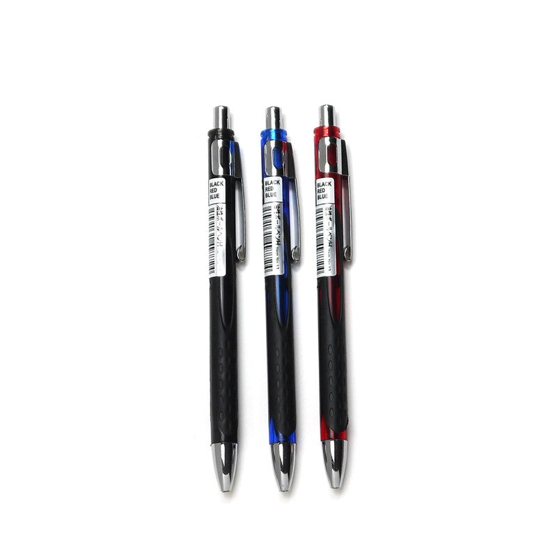 Two-Tone Body Ballpoint Pen (3-Pack) Red, Blue, Black