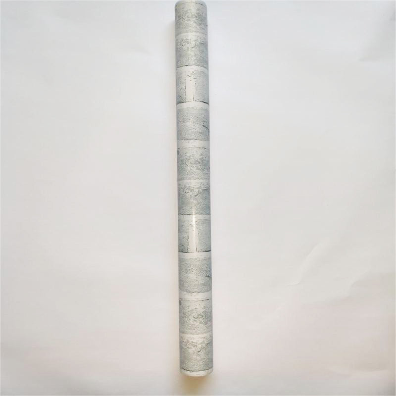 Aluminum Sheet for Kitchen Wall (Brick Design, White)