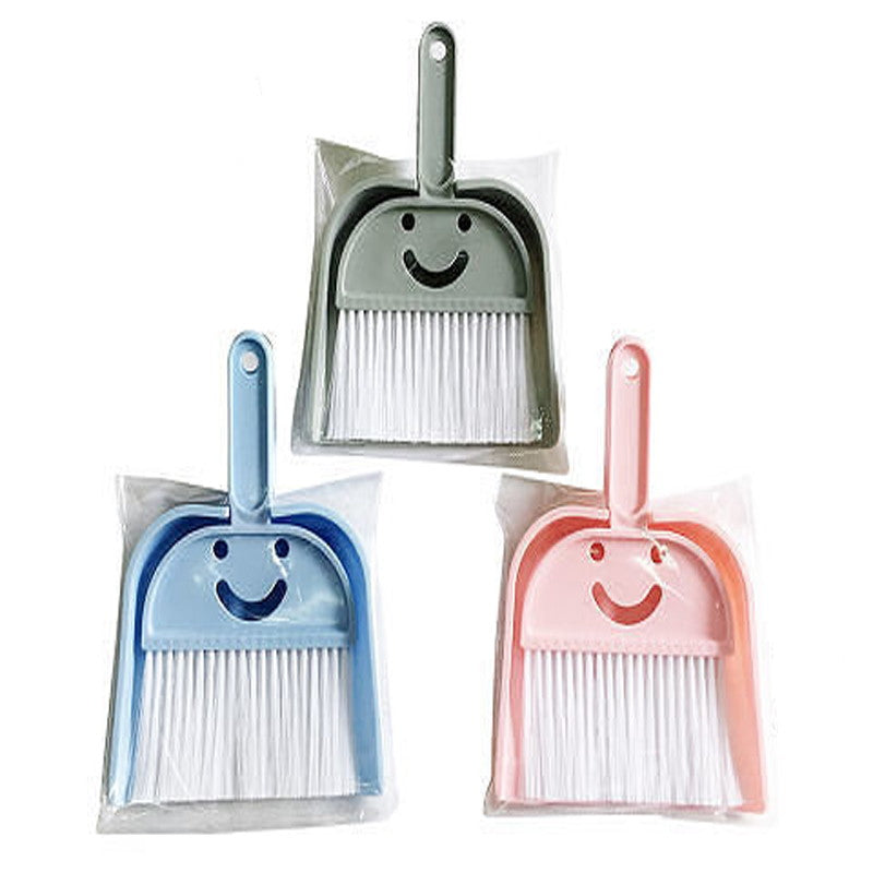 Smile Mini Dustpan Set (Pastel Colors)