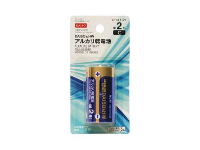 DAISO & HW Alkaline C Battery - 1 Piece