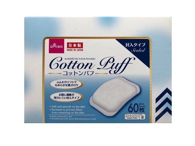 Cotton Puff (Enclosed Type, 60 Sheets)