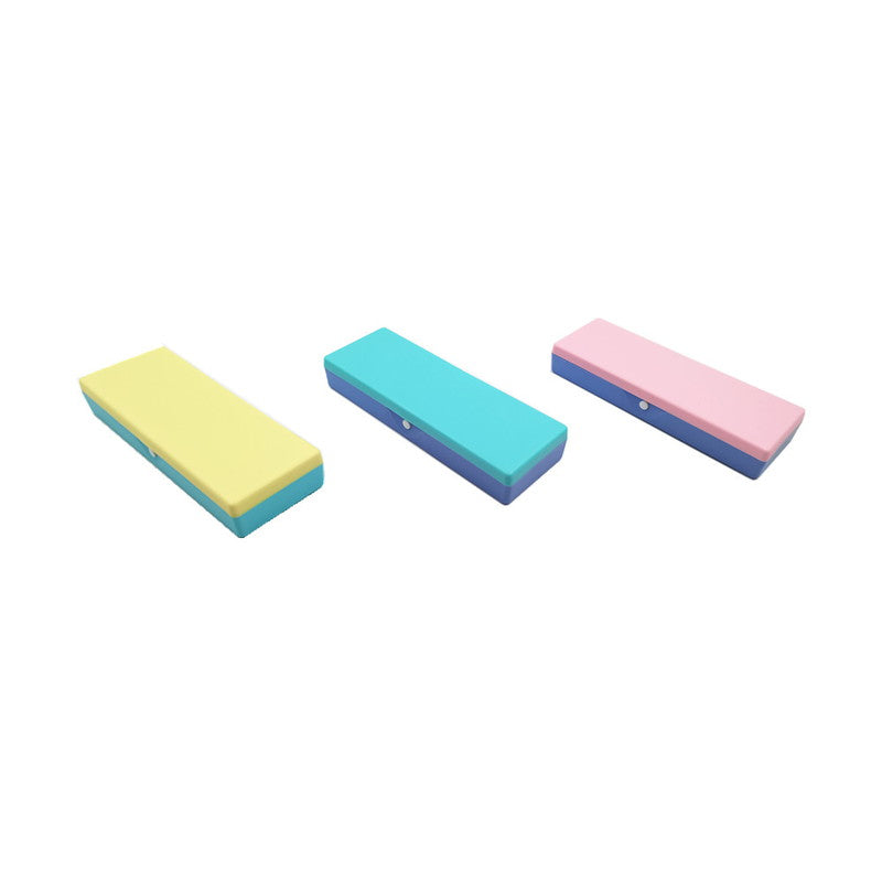 Plastic Pencil Case (Pastel, Bicolor)