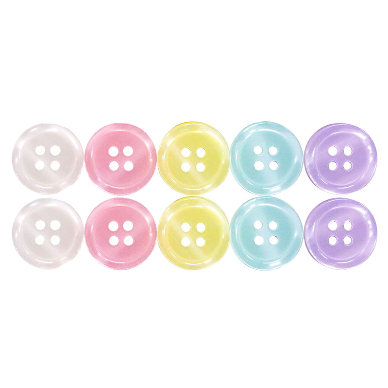 Pastel Color Buttons (10-Pack)