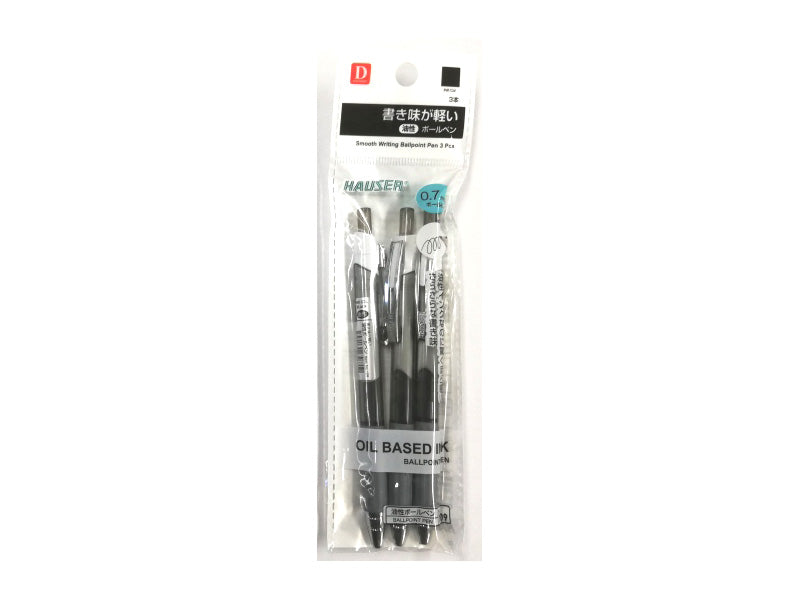 Light Writing Oil-Based Ballpoint Pen (3-Pack)