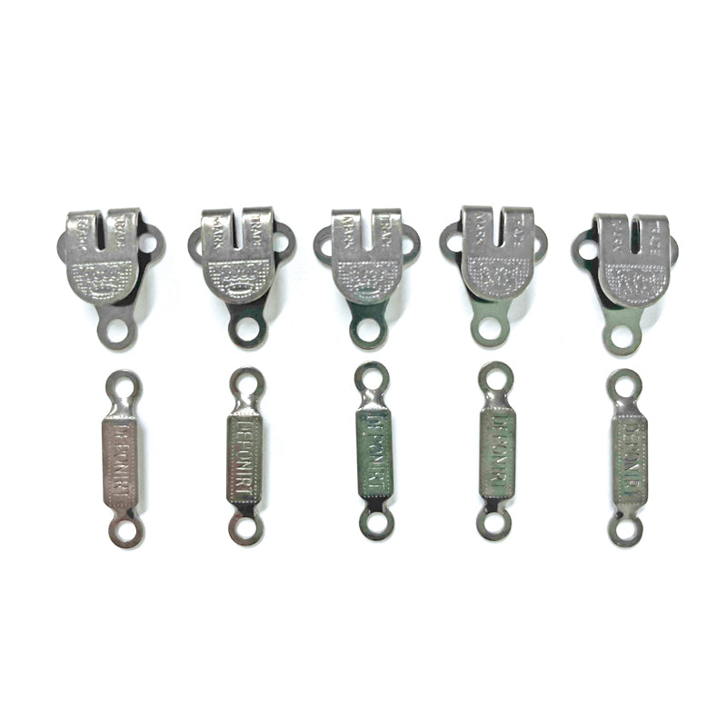 Front Fastener (Silver Color, 5 Sets)