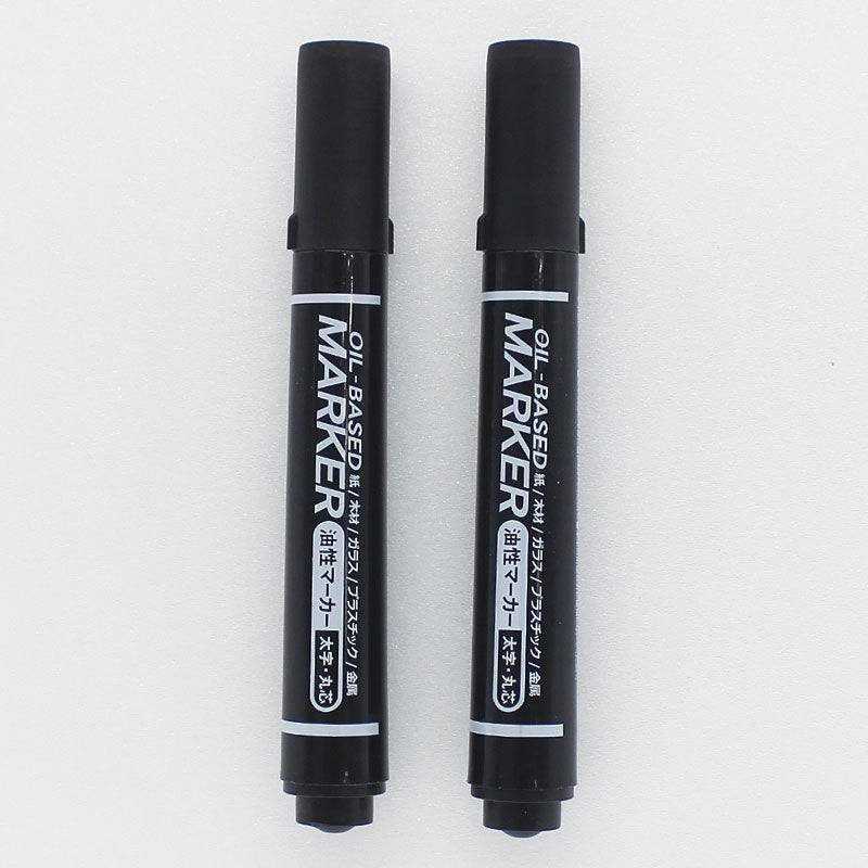 Oil-Based Marker (Black, Bold, 2 Pieces)