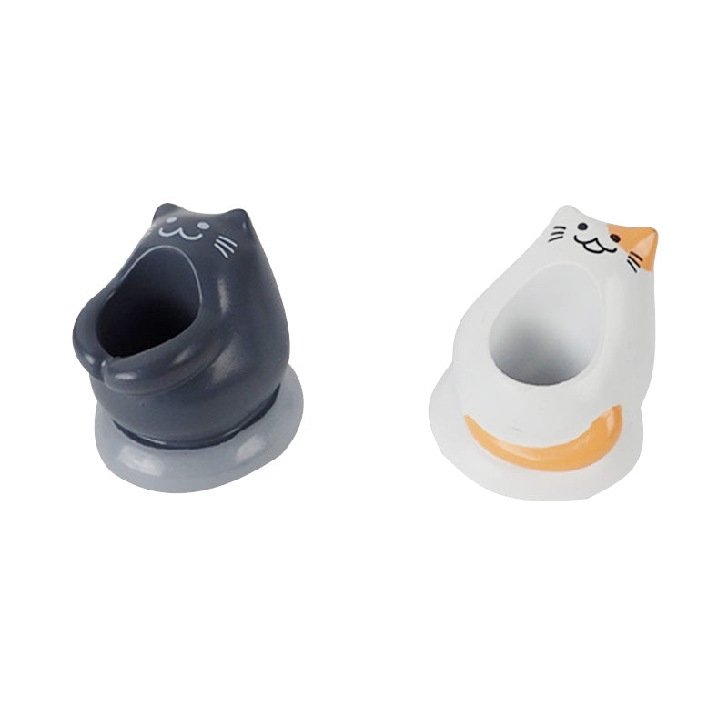Toothbrush Stand (Calico Cat & Black Cat)