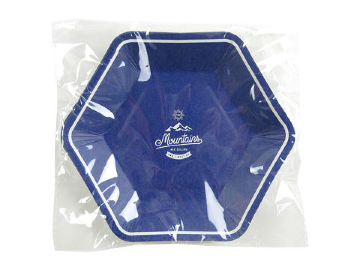 Paper Plates (Daily, Navy, 9 Pieces, Hexagon)