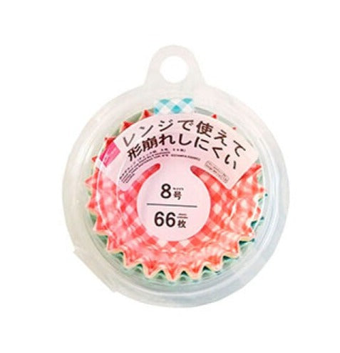 Checkered Food Cups (Size 8, 66 Pieces)