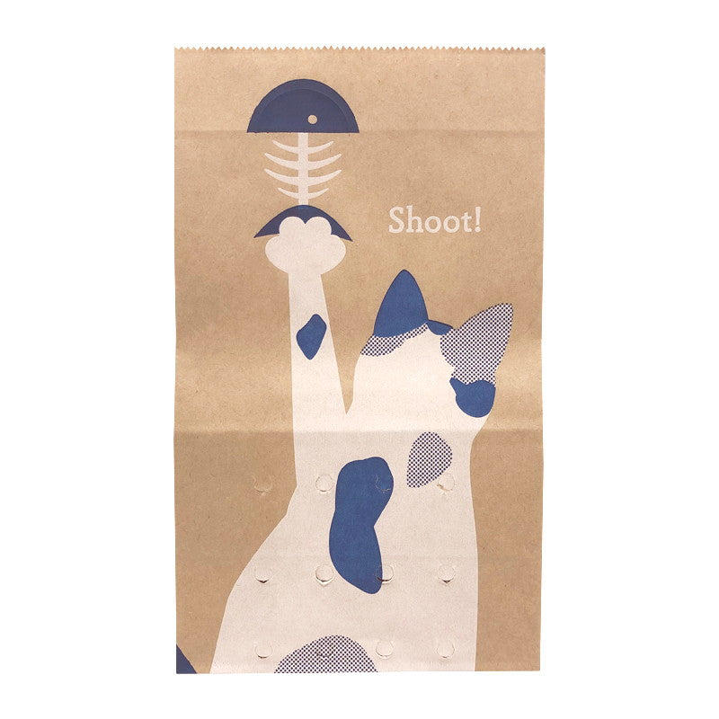 Paper Drainage Trash Bags (Pop-Up, Cat Pattern, 15 Sheets)