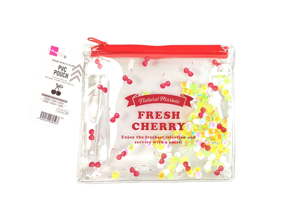 PVC Pouch (Cherry Red)