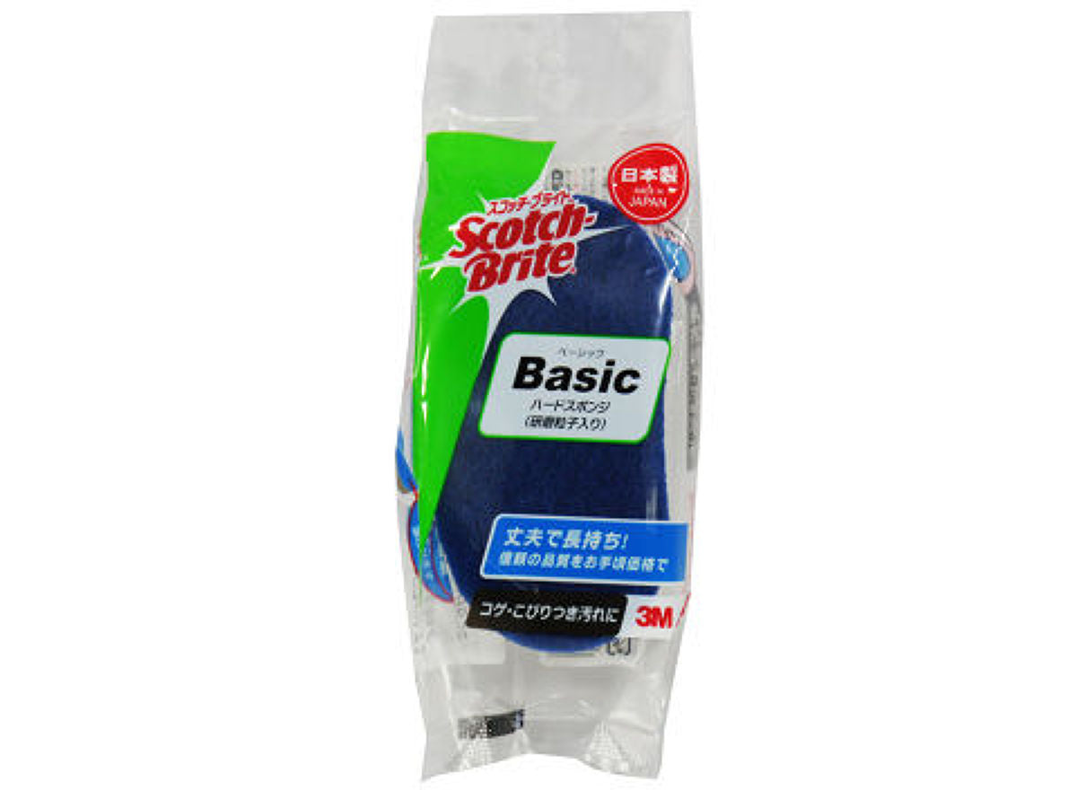 Scotch-Brite Basic Hard Sponge (1 Piece, Blue)