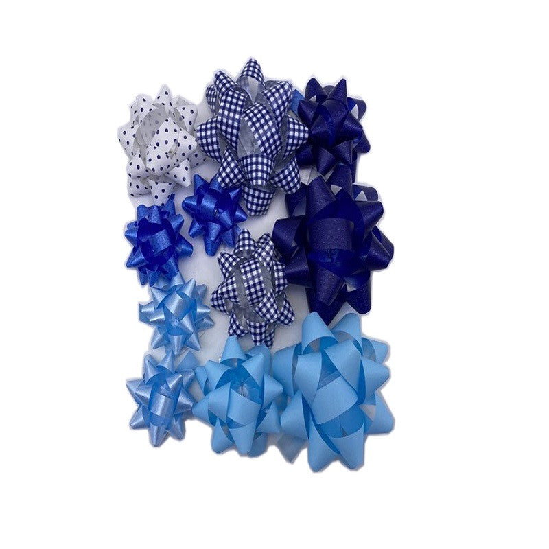 Check Pattern Wrapping Ribbon (Blue)