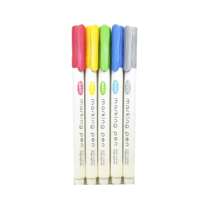 Marking Pen 5P Set - Ash Colors