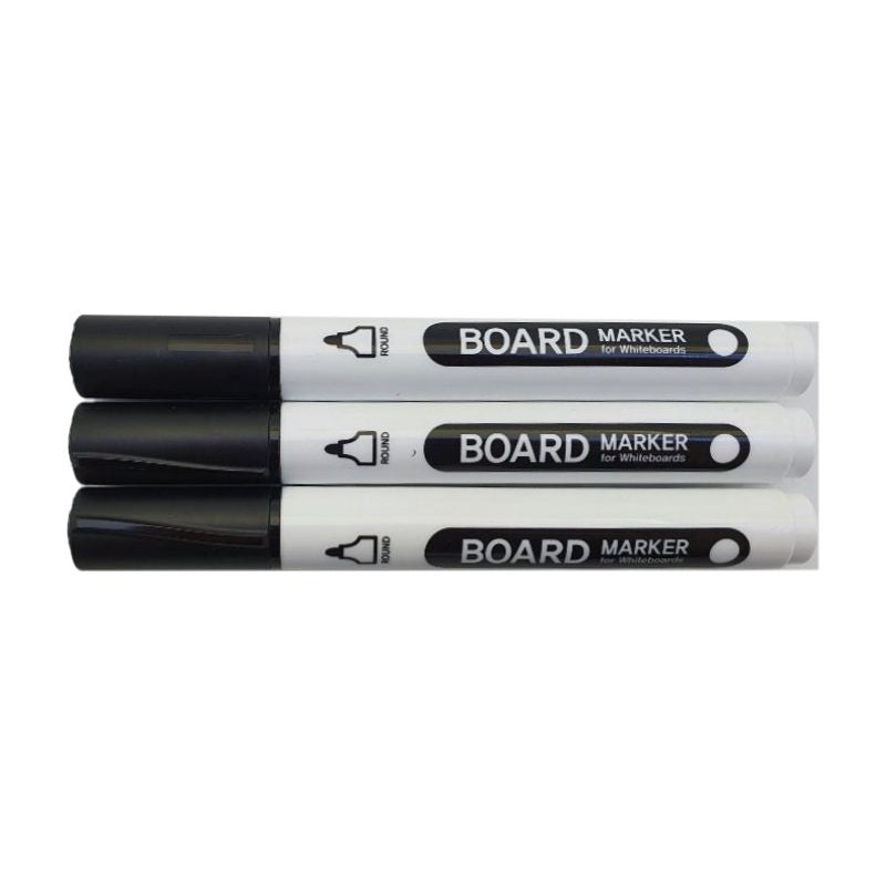 Whiteboard Marker 3 Pieces (Black)