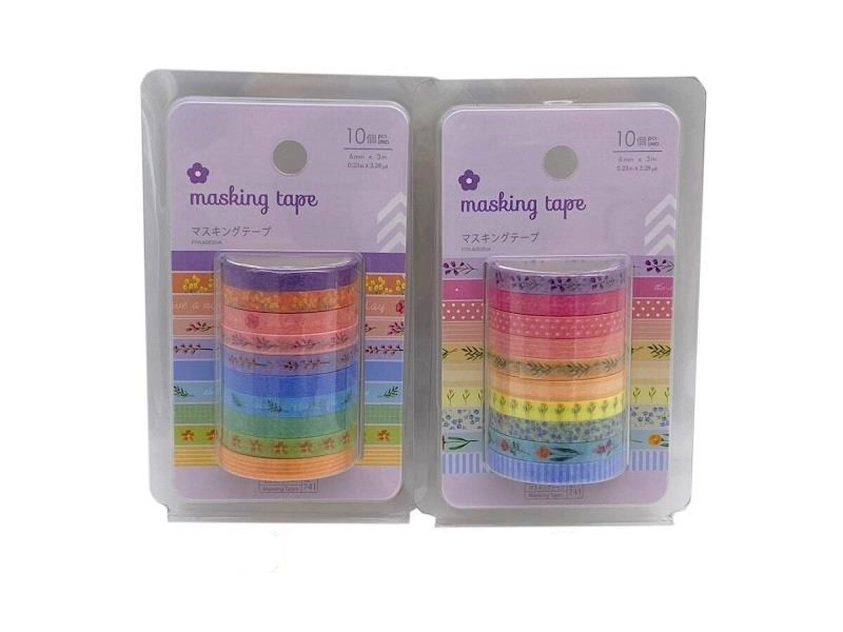Masking Tape (Flower A, 10 Pieces)
