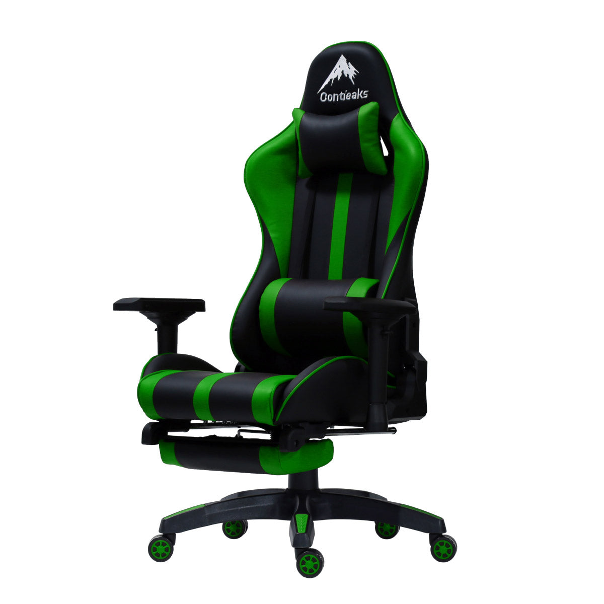 Lucel V3 Gaming Chair with Ottoman Green
