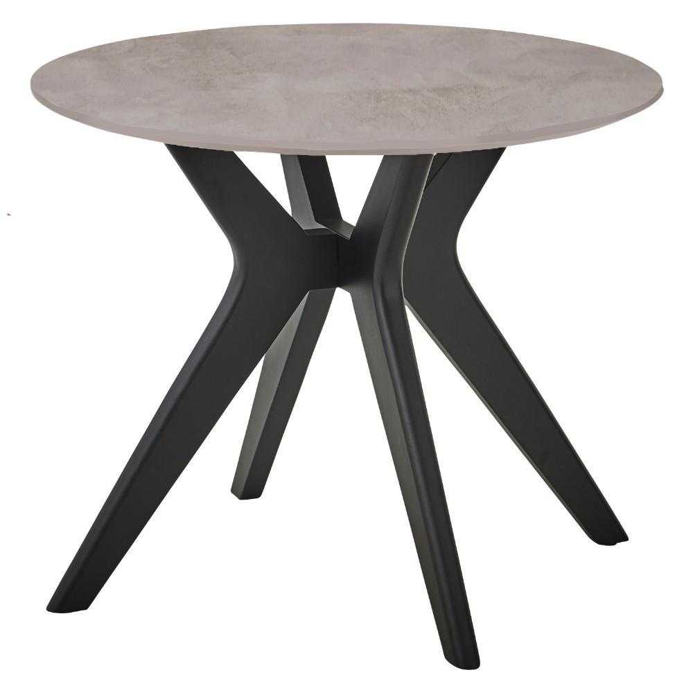 Lamin Dining Table Round 90cm Light Gray