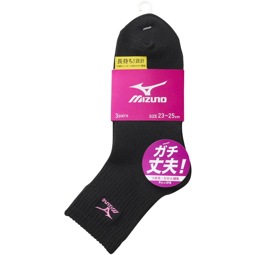 Okamoto Mizuno Women's Crew Length Black 23-25cm
