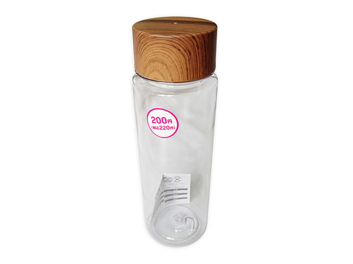 Drink Bottle (Wood Grain Lid, Brown)