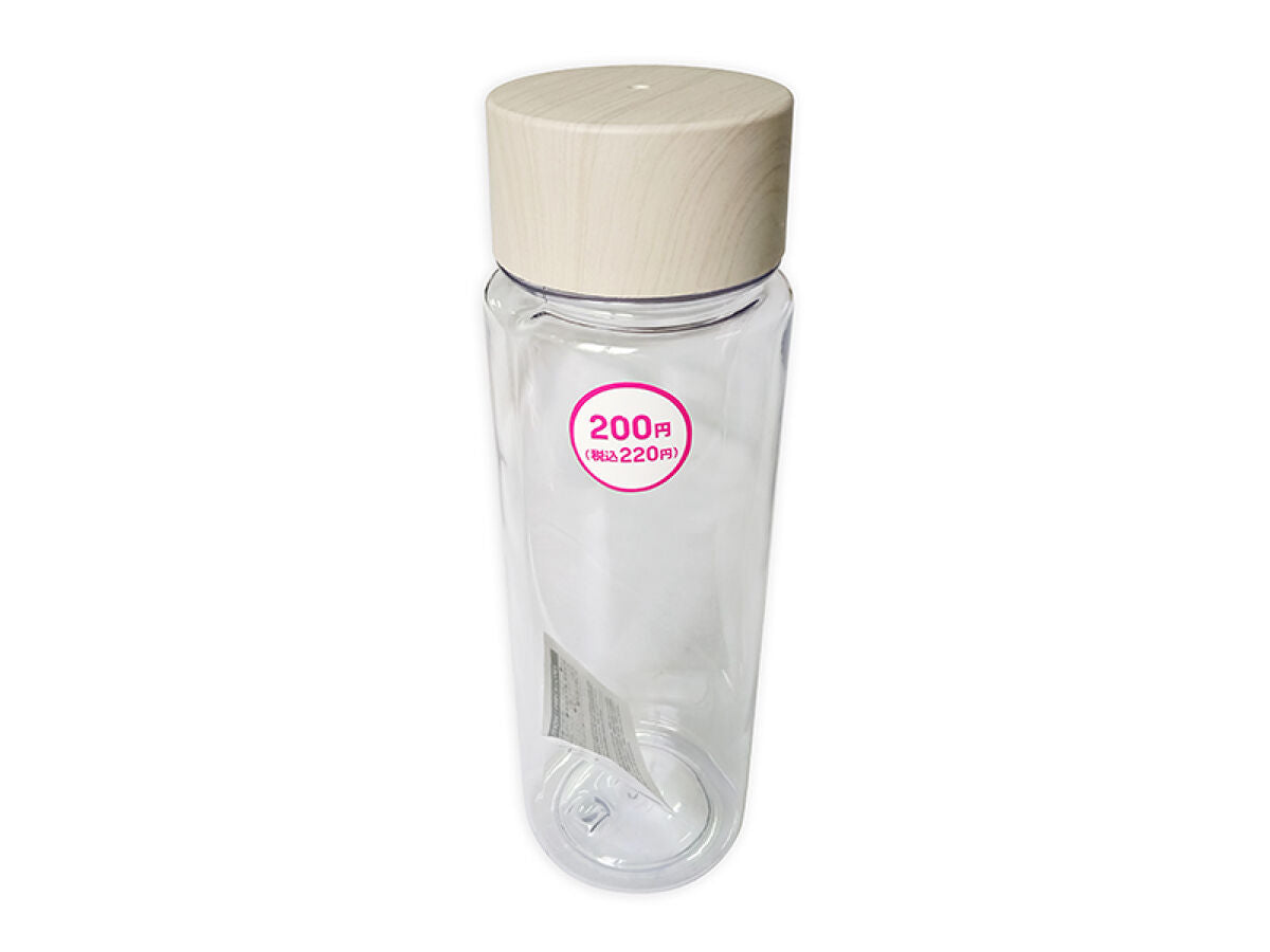 Drink Bottle (Wood Grain Lid, Beige)