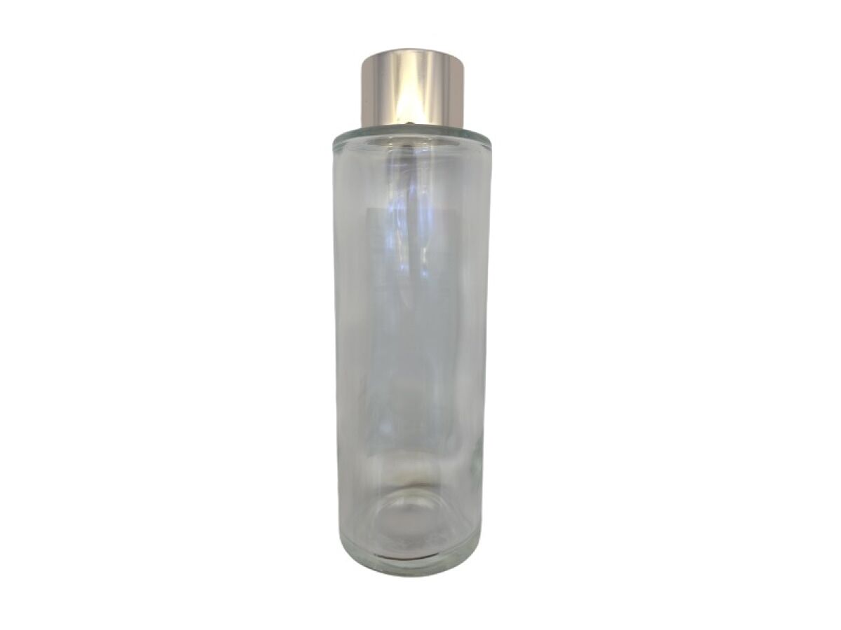 Glass Bottle for Diffuser (Round, Long, Rose Gold Color)