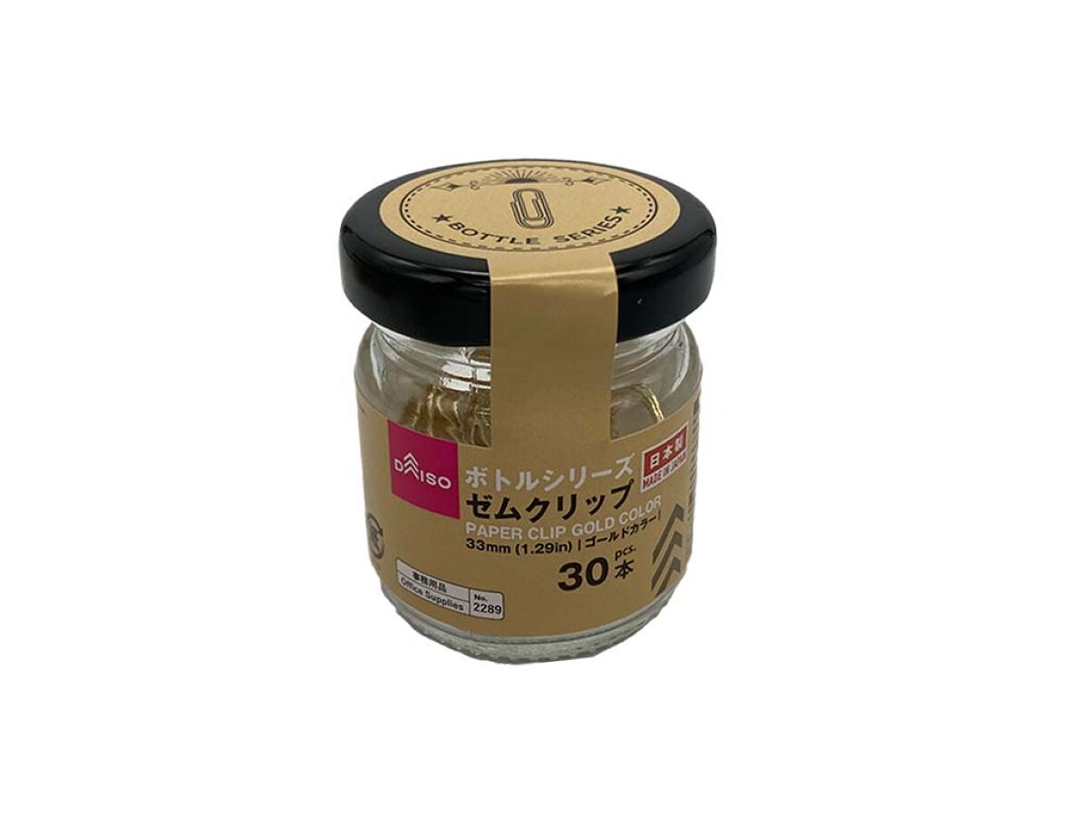 Bottle Series Paper Clips (Gold Color, 30 Pieces)
