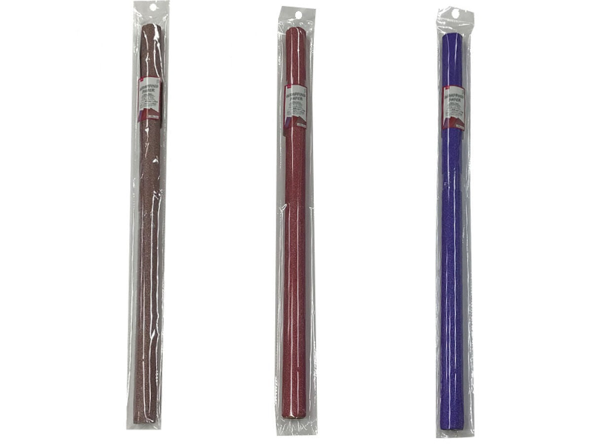 Wrapping Paper (Glitter, Purple, Red, Brown)