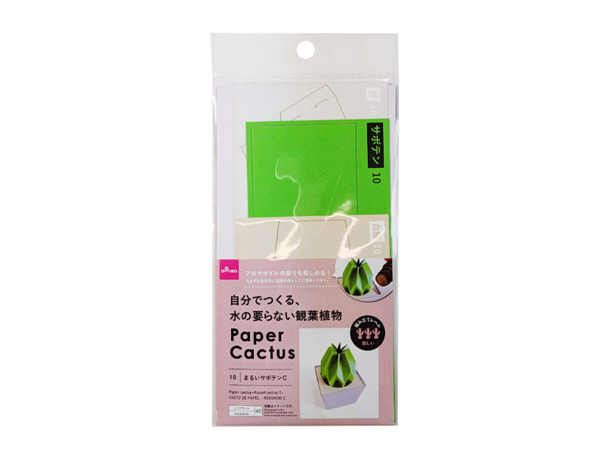 Paper Cactus (Round Cactus C)