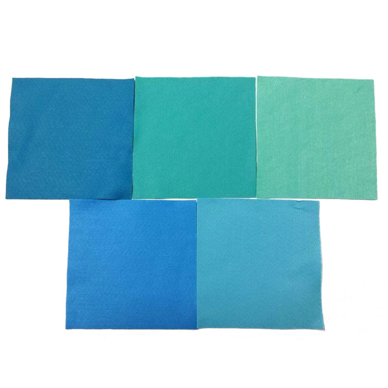 Felt (Green & Blue Colors, 5 Sheets)
