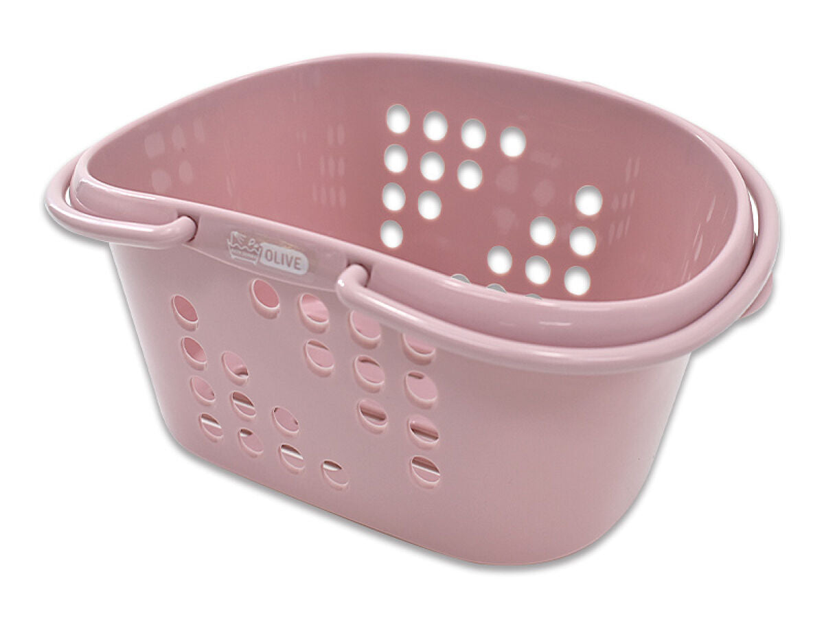 Handy Basket (Olive, Dawn Pink)