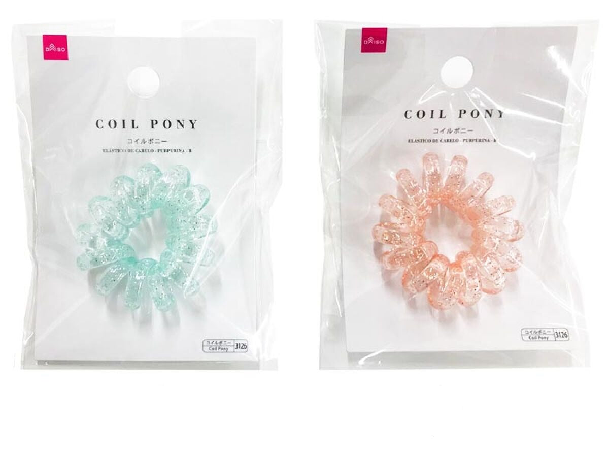 Coil Ponytail Holder (Glitter, B)