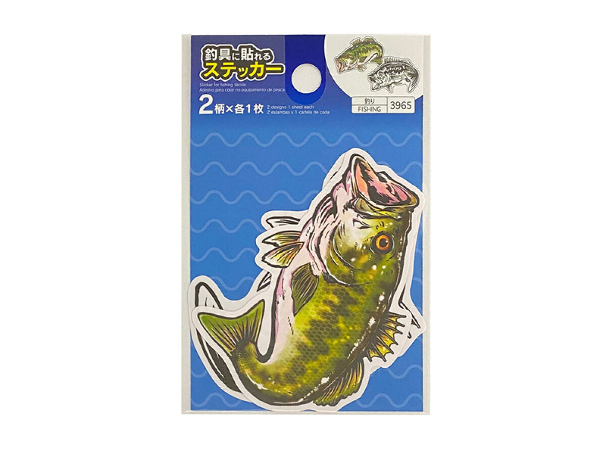 Fish Illustration Sticker (Bass)