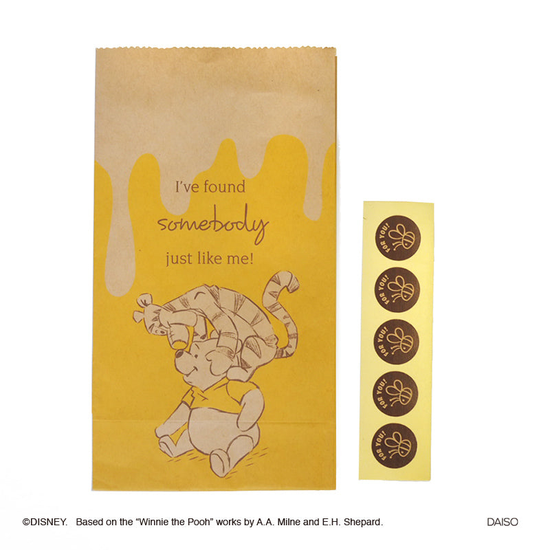 Craft Bag, Square Bottom, M, 5 pieces (Winnie the Pooh)