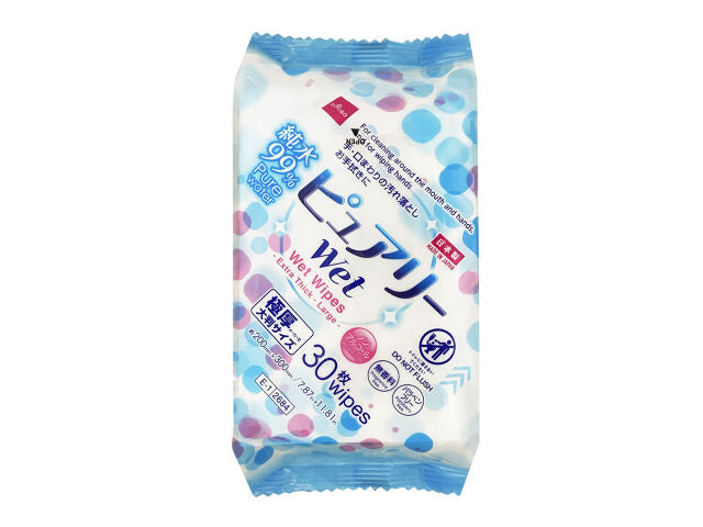 Purely Wet Wipes (Thick, Large Size, 30 Sheets)