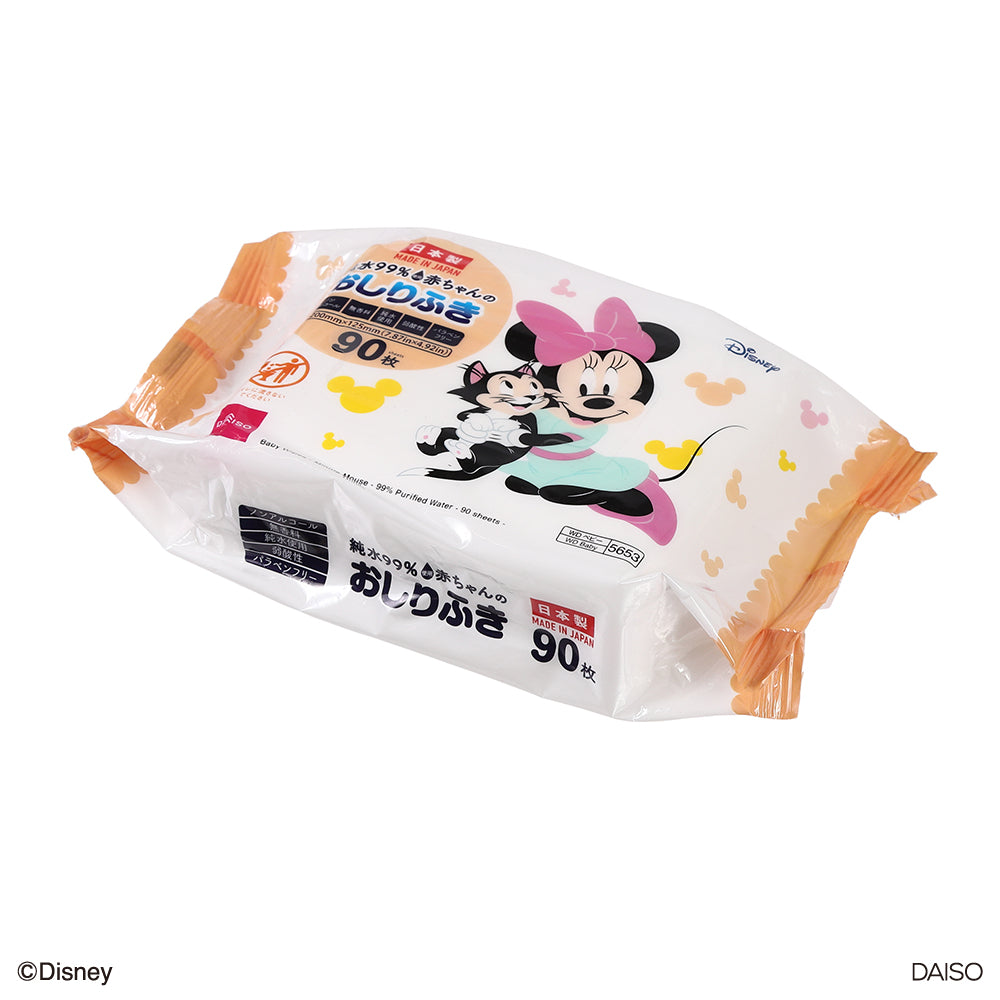 Baby Wipes (90 Sheets, Minnie Mouse)