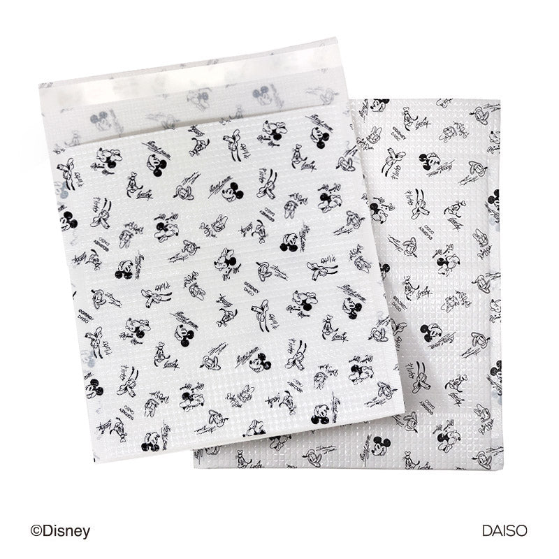 Tape-Attached Soft Bag, 2 Pieces (Mickey & Friends)